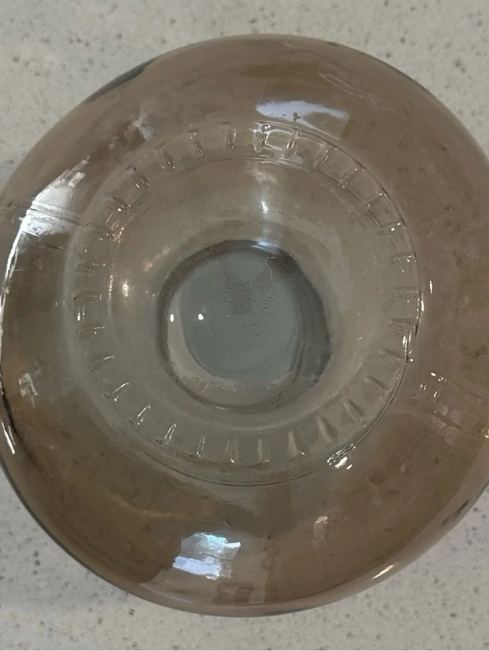 Smoky Glass Bud Vase - Rounded Neck